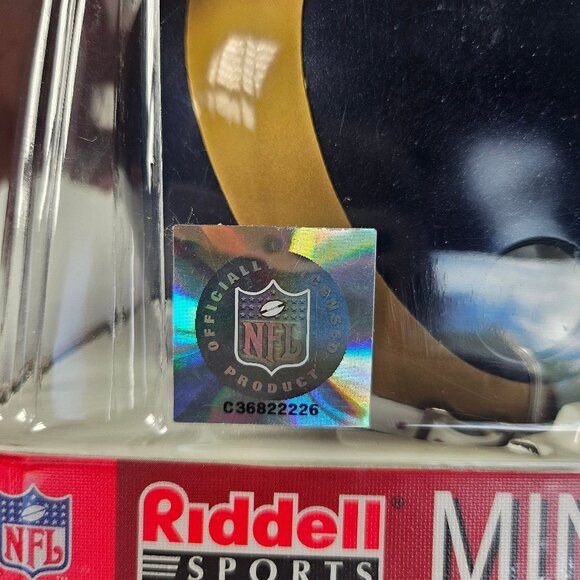 Mini Helmet Riddle Sports Mini Football Helmet NFL St Louis Rams - Picture 5 of 9